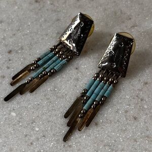 Montana Silversmiths Western Lifestyle Turquoise Sterling Silver Dangle Earrings